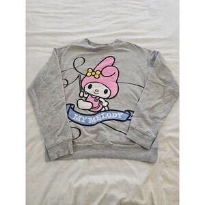 Sanrio My Melody Gray Graphic Crewneck Sweatshirt Size S Licensed‎